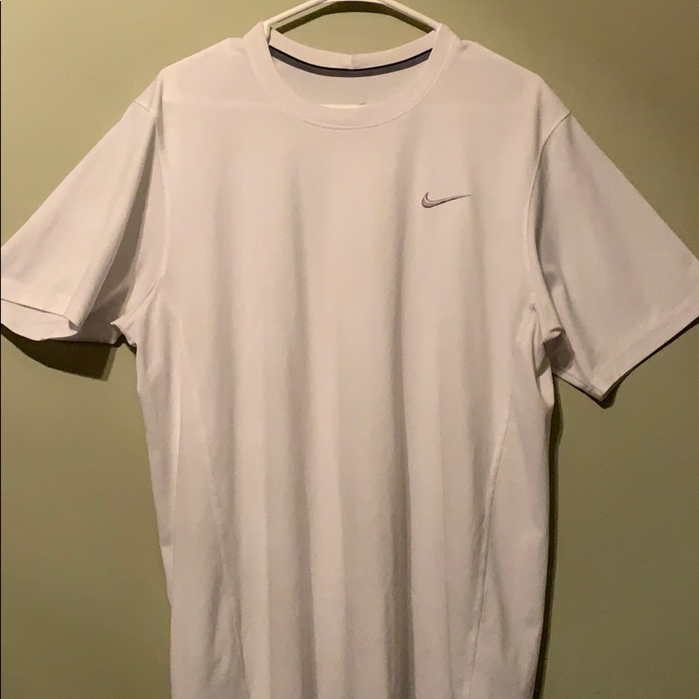 White Nike Dri Fit Tee